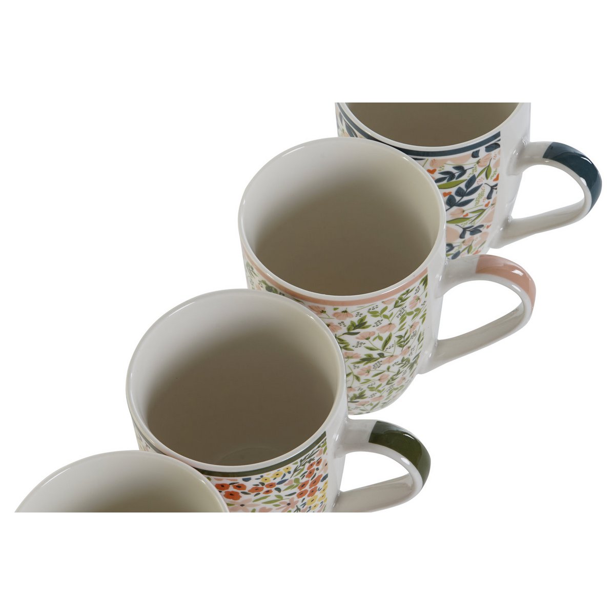MUG PORCELANA 11,5X8,3X10,5 340ML FLORAL 4 SURT. PC207761