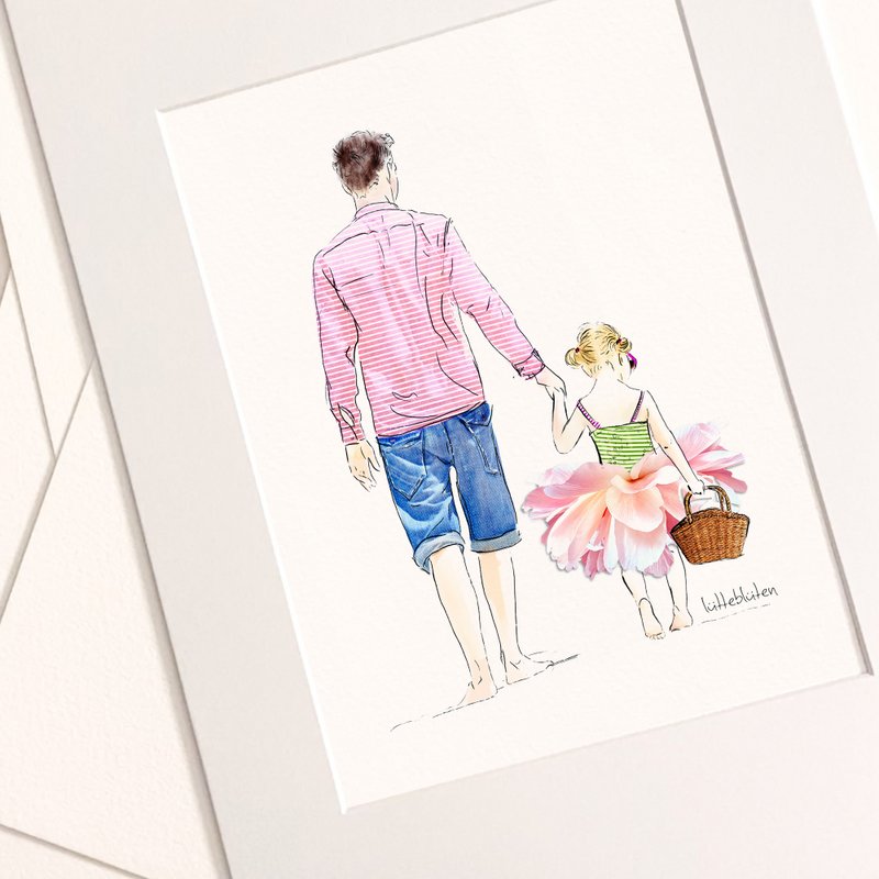 Papi, I love you - Art Prints