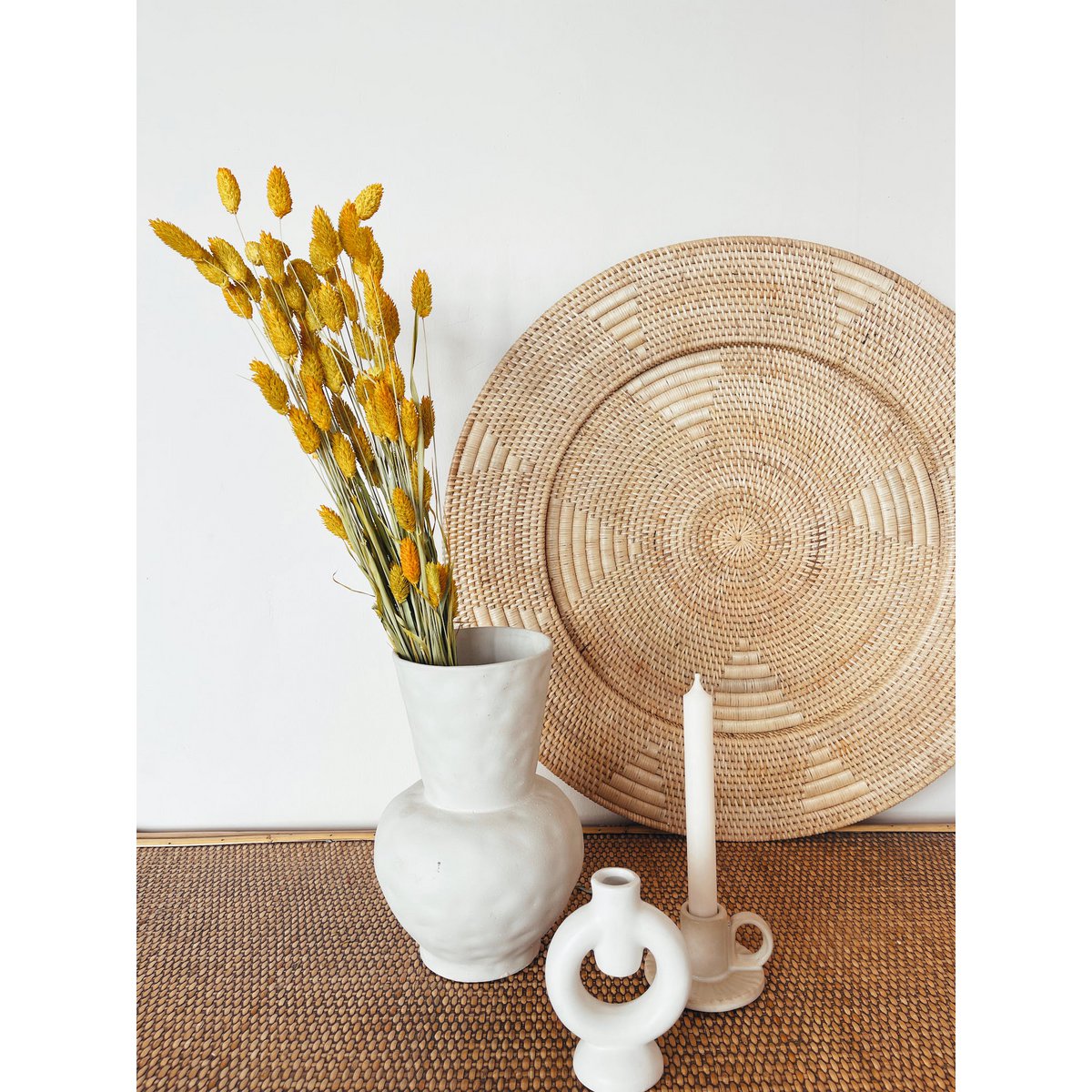 Phalaris gule tørrede blomster