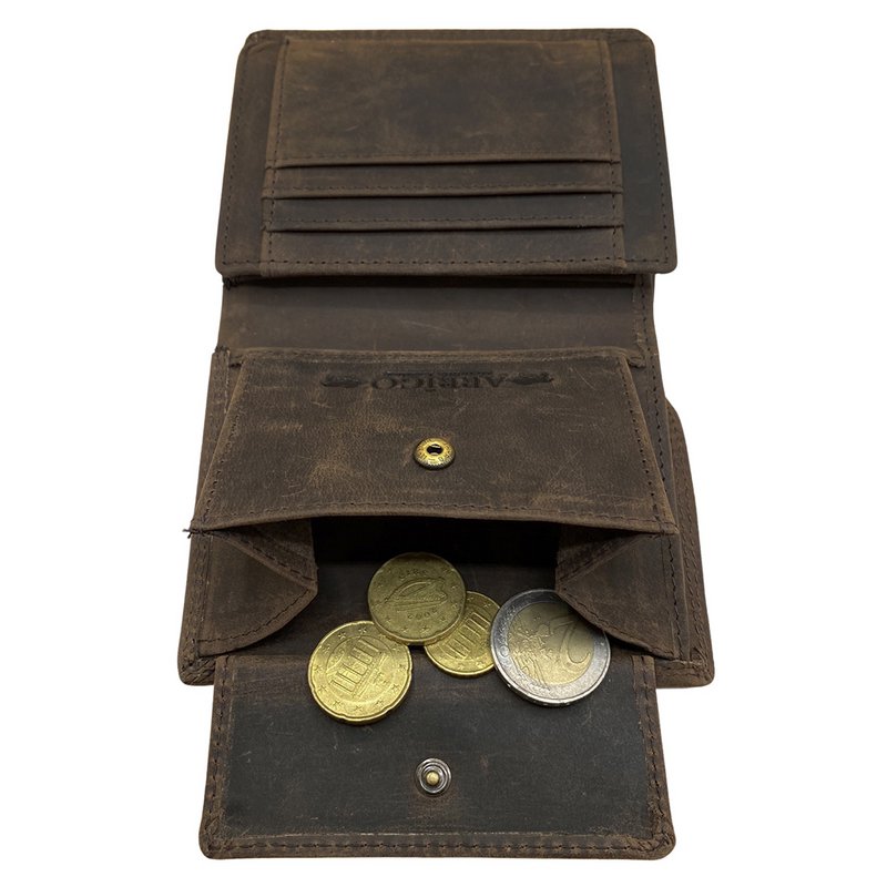 Portefeuille Homme - Portefeuille Homme - Portefeuille Arrigo - Modèle Billfold en Cuir de Buffle 3 Couleurs