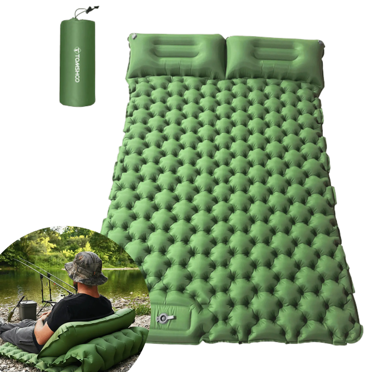 Opblaasbaar daktent-kampeermatras - Comfort en ruimtebesparend