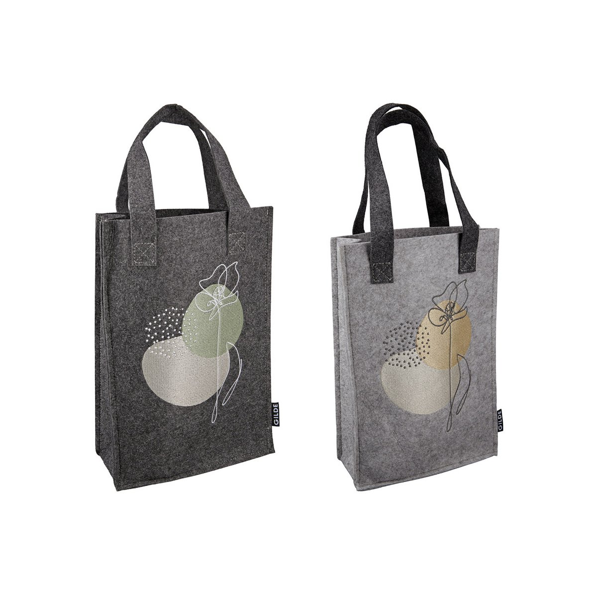Vilten cadeauzakje "One Line Flower" VE 8 so