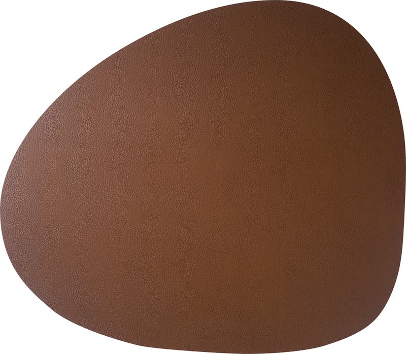 Skinnature dækkeserviet | genbrugslæder | Småsten 40x46 cm