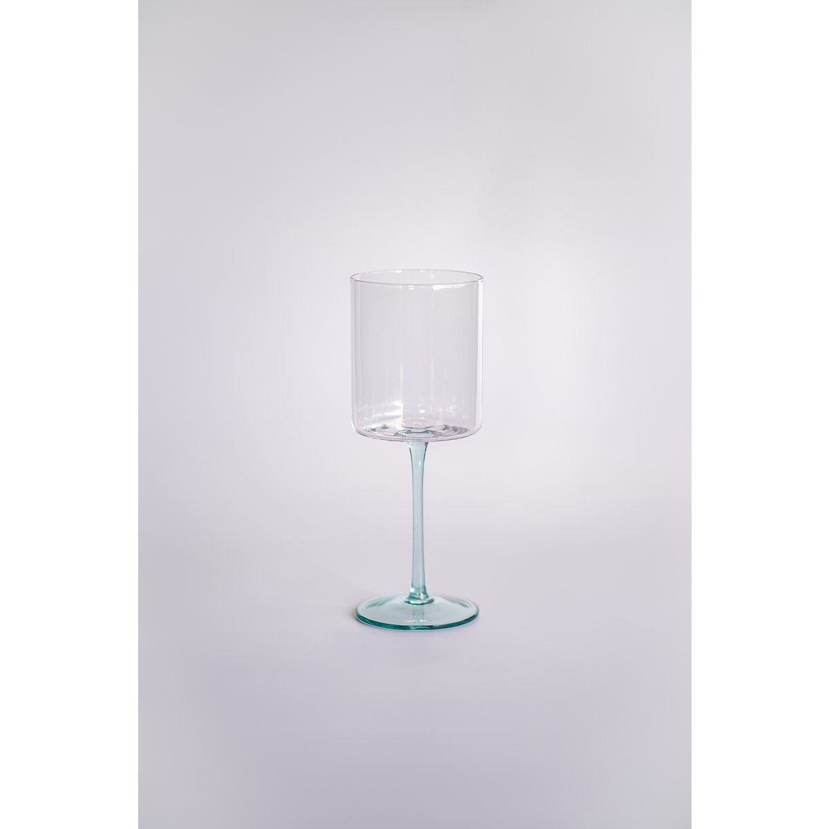 Rood wijnglas via groen, 6 pc's.