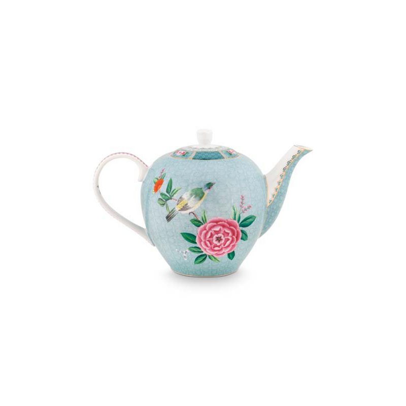 Tea Pot Large Blushing Birds Blue 1.6ltr