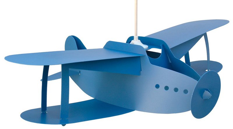 LAMPADA A SOSPENSIONE PER BAMBINI AEREO BLU