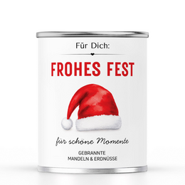 Gebrannte Mandeln & Erdnüsse „FROHES FEST – Für schöne Momente“