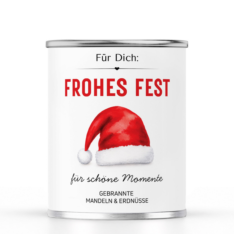 Gebrannte Mandeln & Erdnüsse „FROHES FEST – Für schöne Momente“