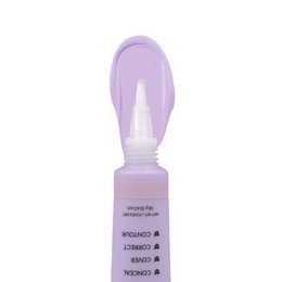 Lavender-colored concealer with a pointed applicator tip for precise application. Provides medium to full coverage to conceal blemishes, dark circles, and imperfections.
