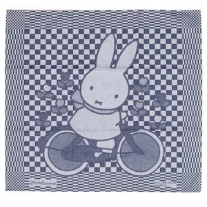 Theedoek Dick Bruna | nijntje op fiets