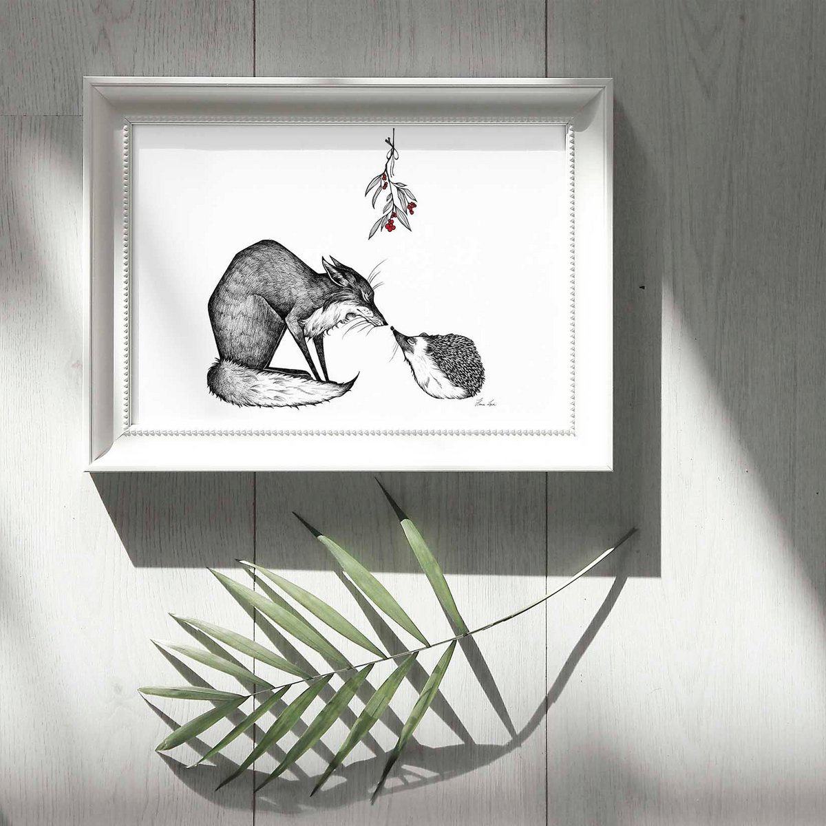 Art Print - Fox & Hedgehog