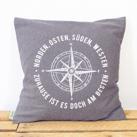 Cushion cover "At home ..."