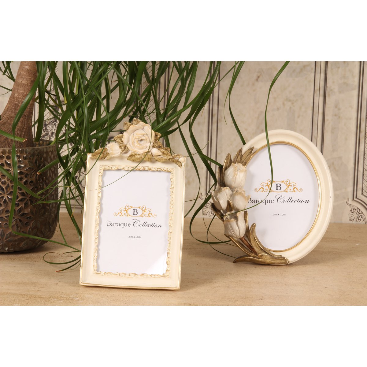 Fotoramme 13 x 18 cm - Creme - Resin a