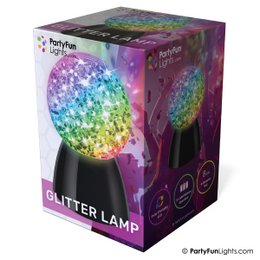 Glitter ball lamp - battery operated - Multi-color-changing