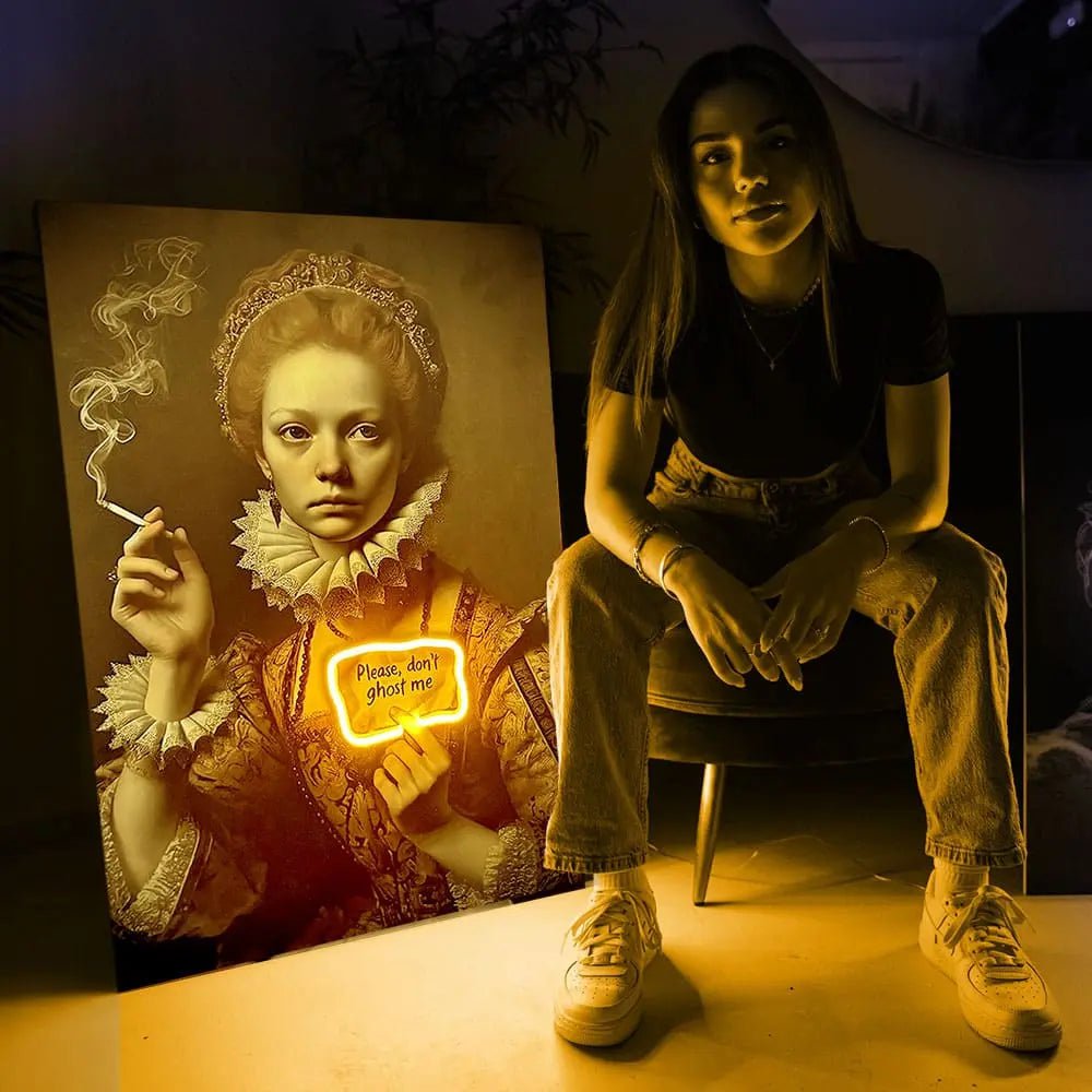 Spøg mig ikke | LED vægkunst