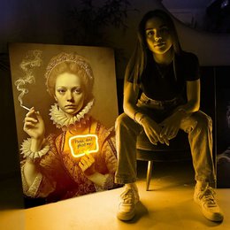 Spøg mig ikke | LED vægkunst