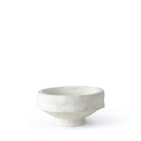 SUSTAIN Sculpturale schaal, medium wit