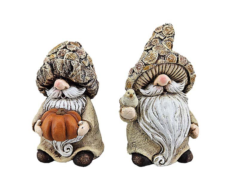 Wichtel lavet af poly i træ Look 7x5x12cm