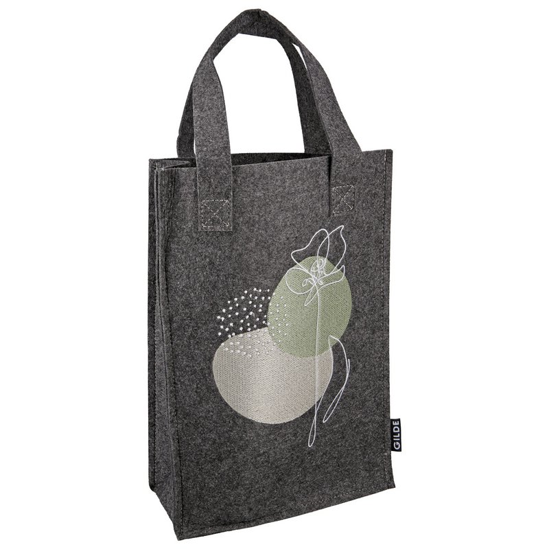 Filz Geschenktasche "One Line Flower" VE 8 so