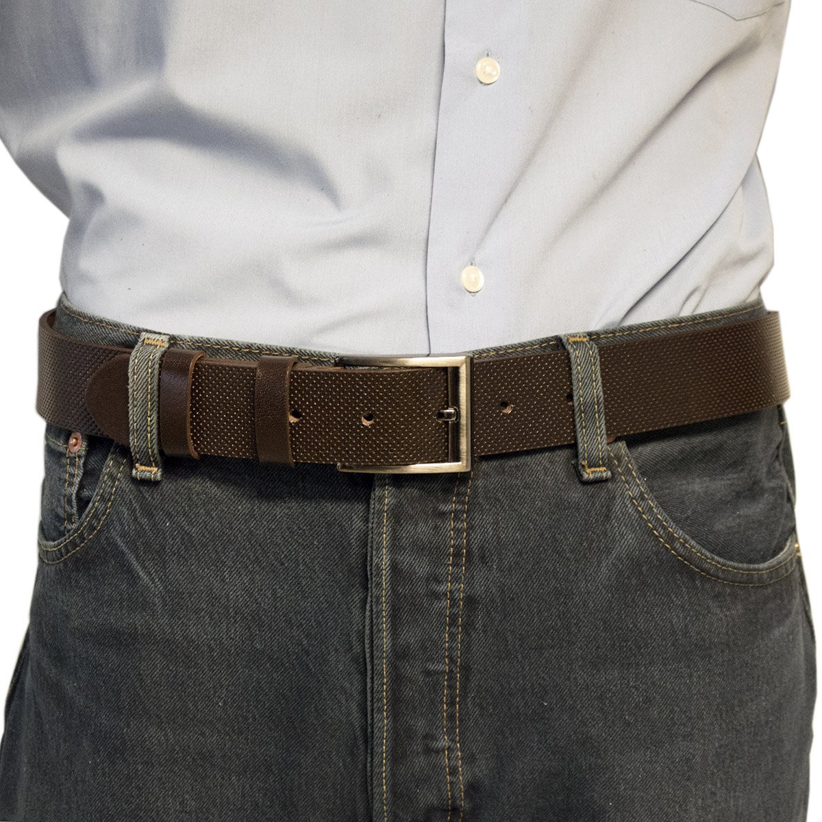 Leather Women's Belt Or Leather Men's Belt With Print Genuine Leather 4 cm Wide