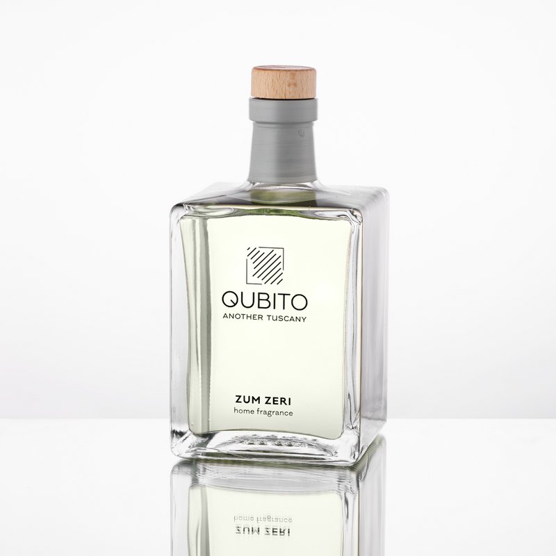 ZUM ZERI (250 ml), Raumparfüm – Raumdiffusor mit Stäbchen, handbemalte Flasche, hergestellt in Italien