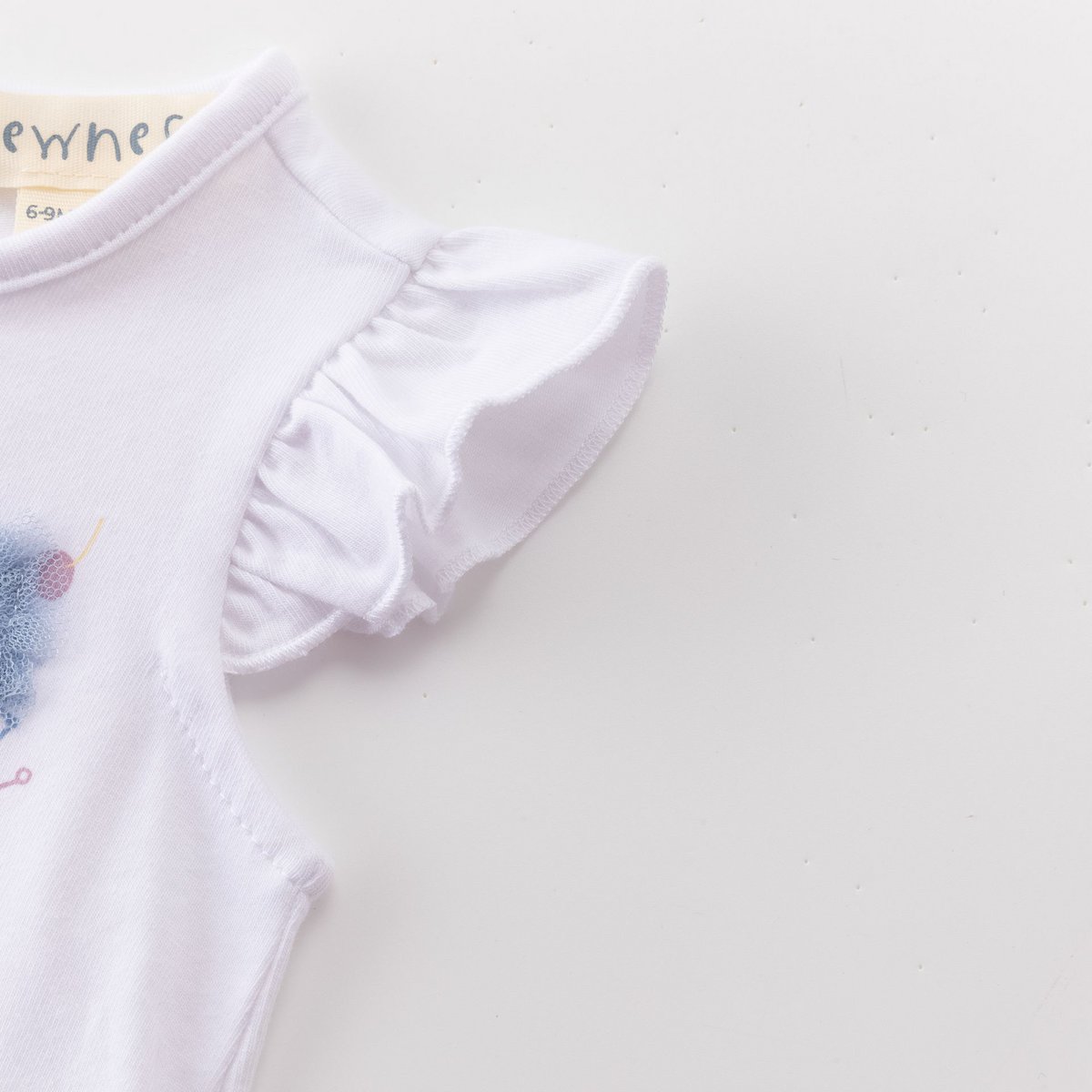 Baby-T-Shirt mit Rüschenärmeln und Eiscreme BGV66553