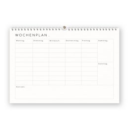 Weekplanner met zelfklevende stippen