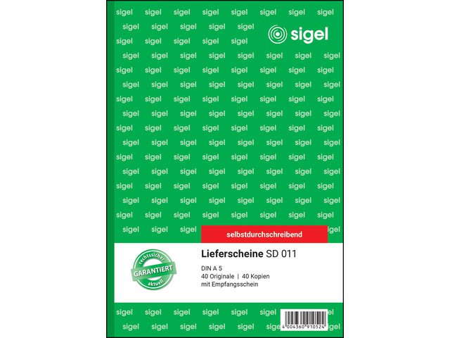 Company form Sigel A5 2 x 40 sheets