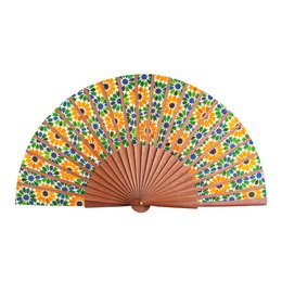 Fan de seda multicolor Nur