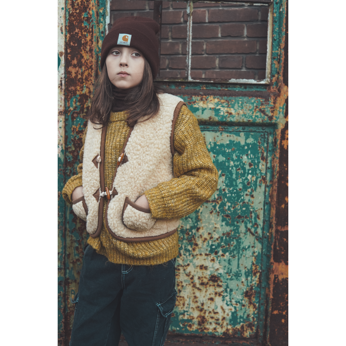 Woolen body warmer - Macchiato