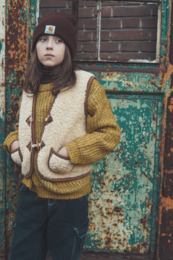 Woolen body warmer - Macchiato