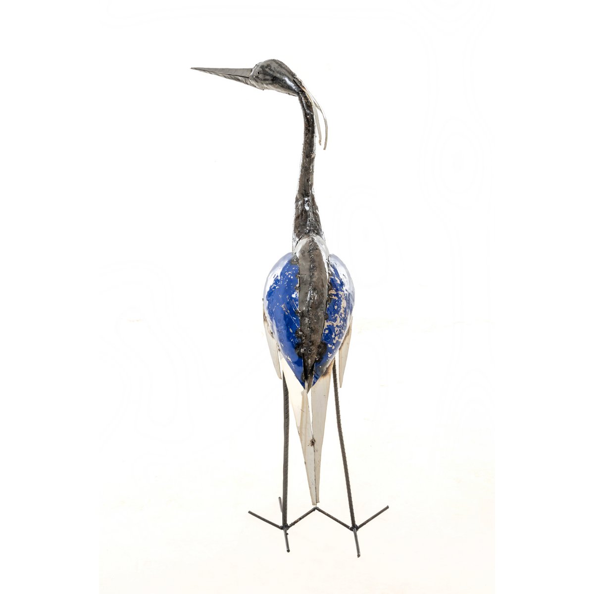 METAL NEW SMALL NATURAL BLUE HERON