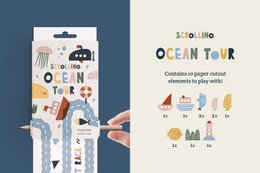 Playful Book for Kids - Scrollino OCEAN Tour