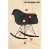 Carte postale en bois around the world los angeles 69