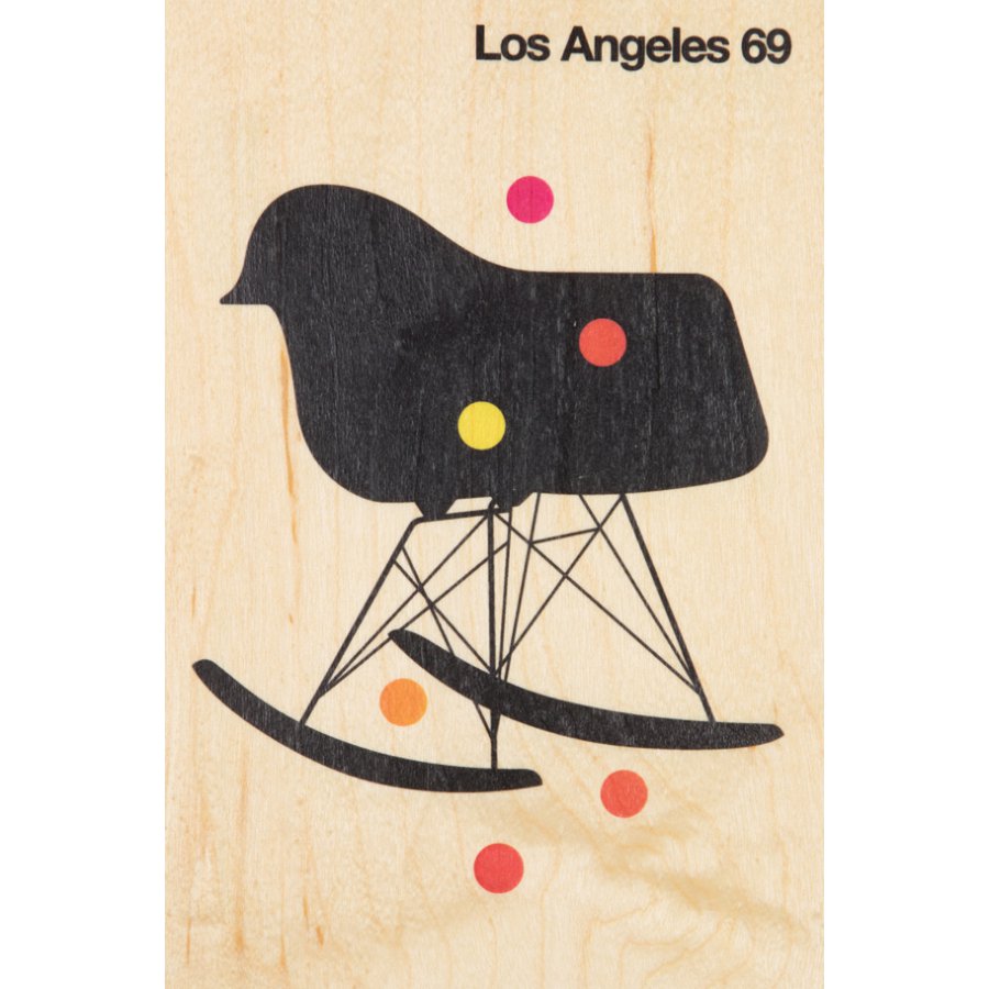 wooden postcard around the world los angeles 69