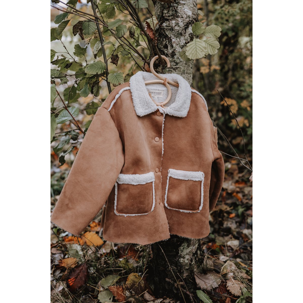 Giacca in pelle di agnello per bambini Annie & Charles®