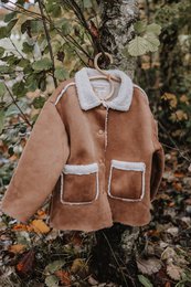 Giacca in pelle di agnello per bambini Annie & Charles®