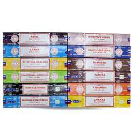 Satya Assorted Pack 3 Røgelse (12 duft) Røgelsespinde