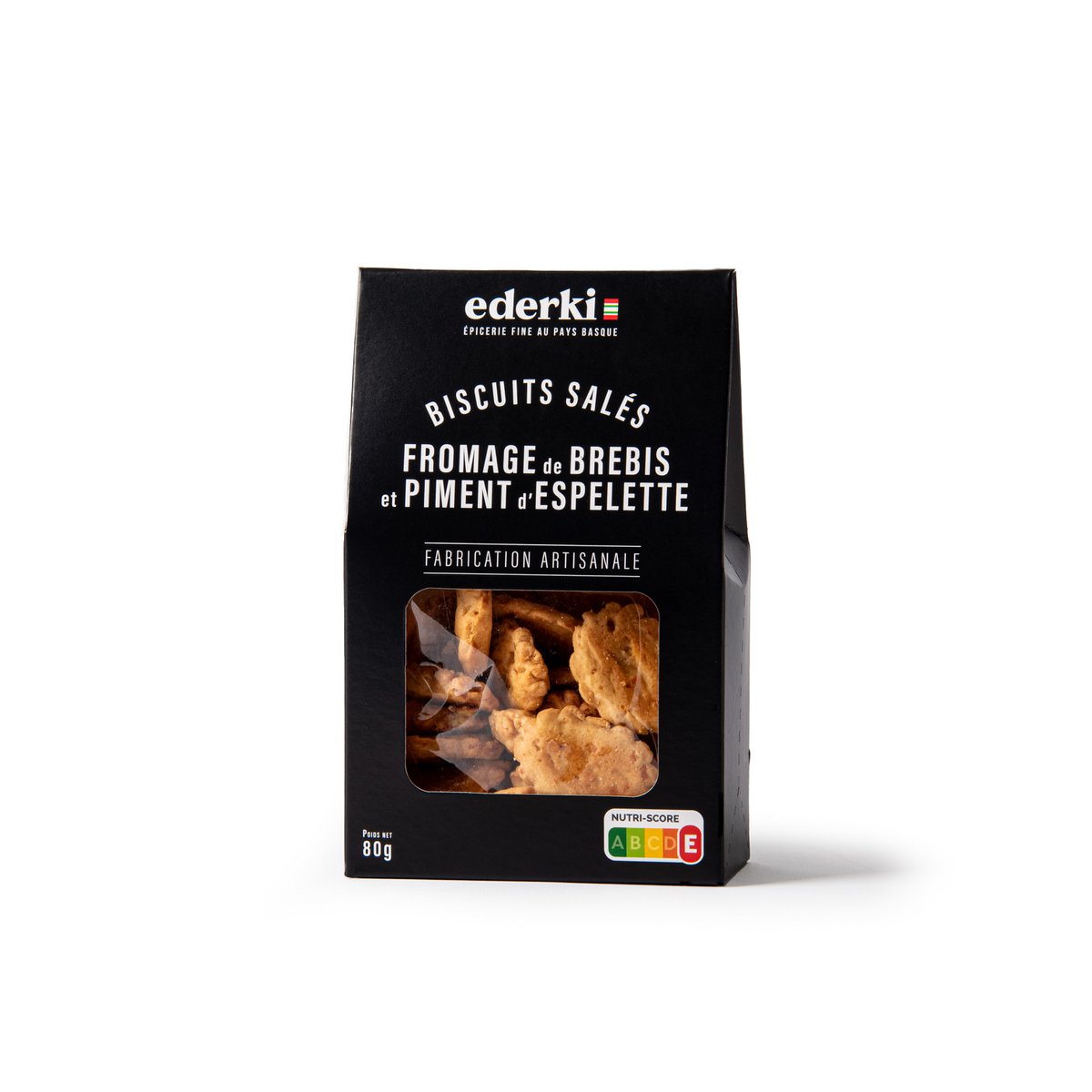 Biscotti salati con pecorino e pepe di Espelette 80g