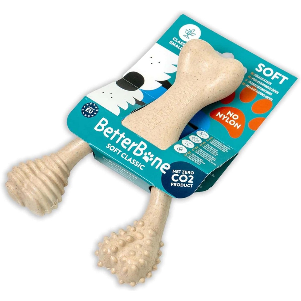 BetterBone Dogs Kauchen -SSmall Soft Classic (zonder nylon, CO2 neutraal gemaakt in Europa)