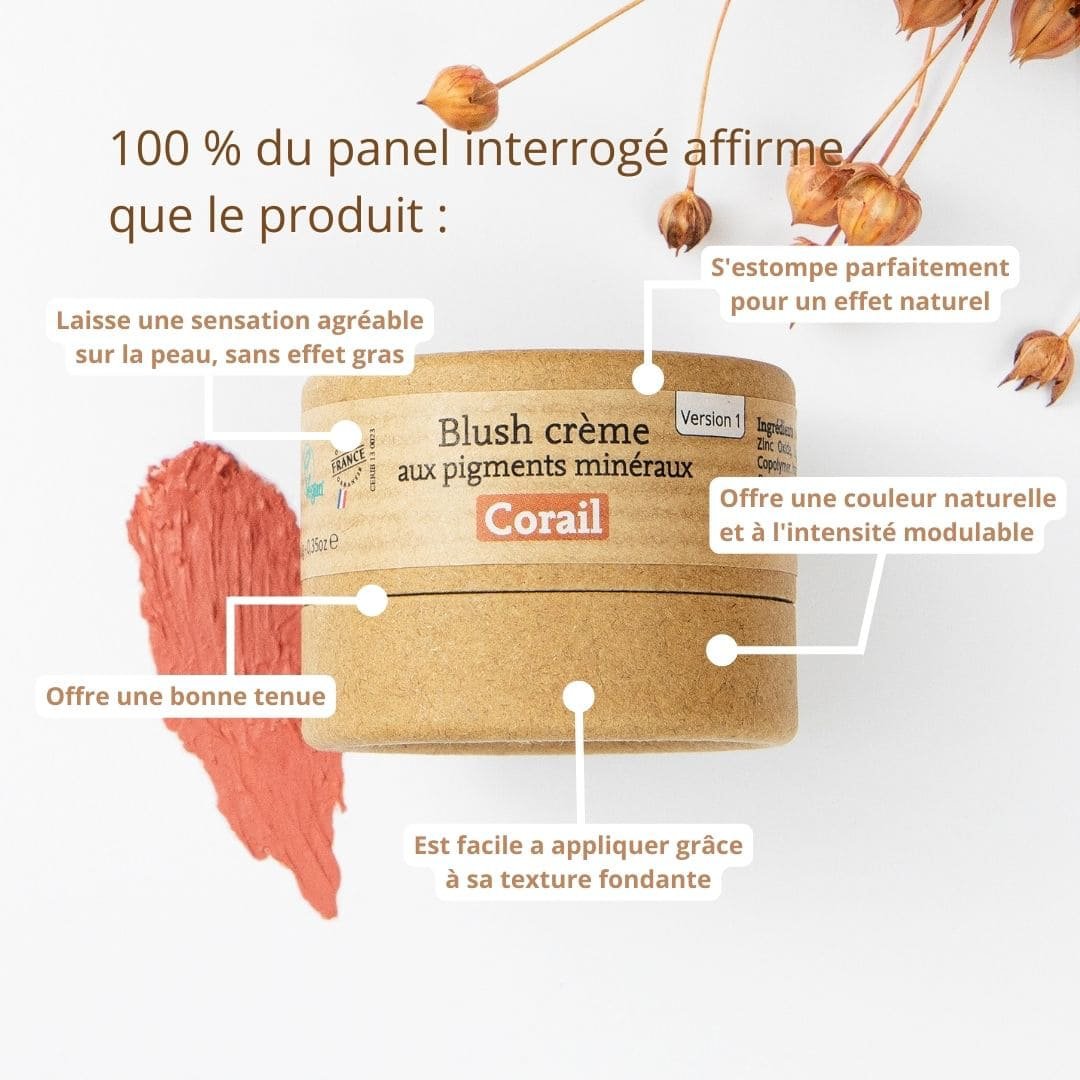 Blush crème aux pigments minéraux