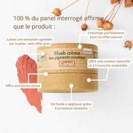 Blush crème aux pigments minéraux