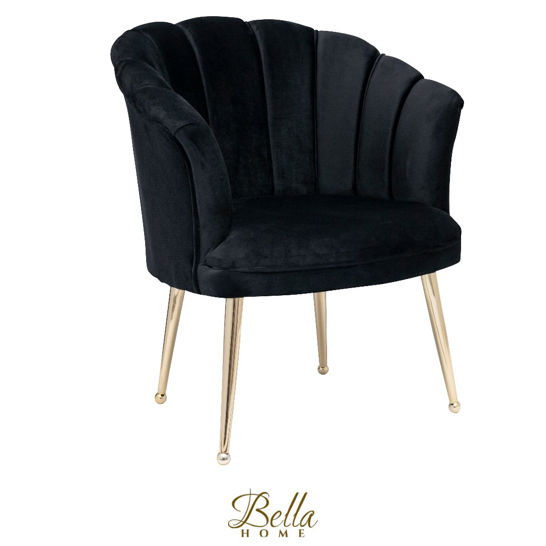 Poltrona Luxury Shell in Velluto Mila