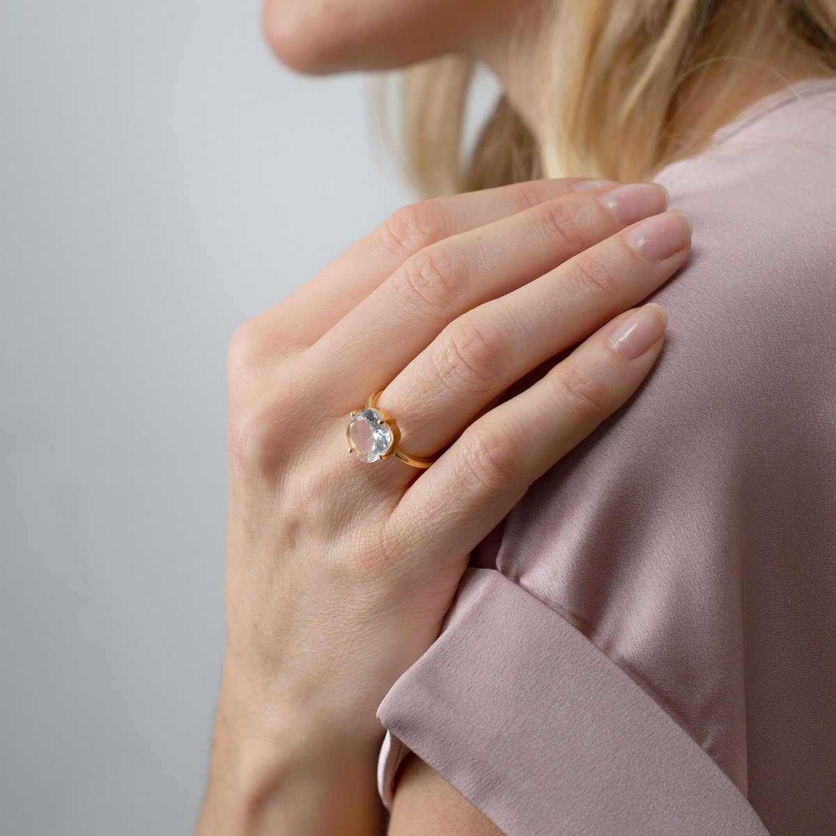 Ring Silberkristall