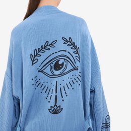 Forever Short Kimono-Azul