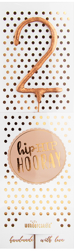 Hiphip hooray Roségold 290 Sortiment 144 Wondercandle® classic