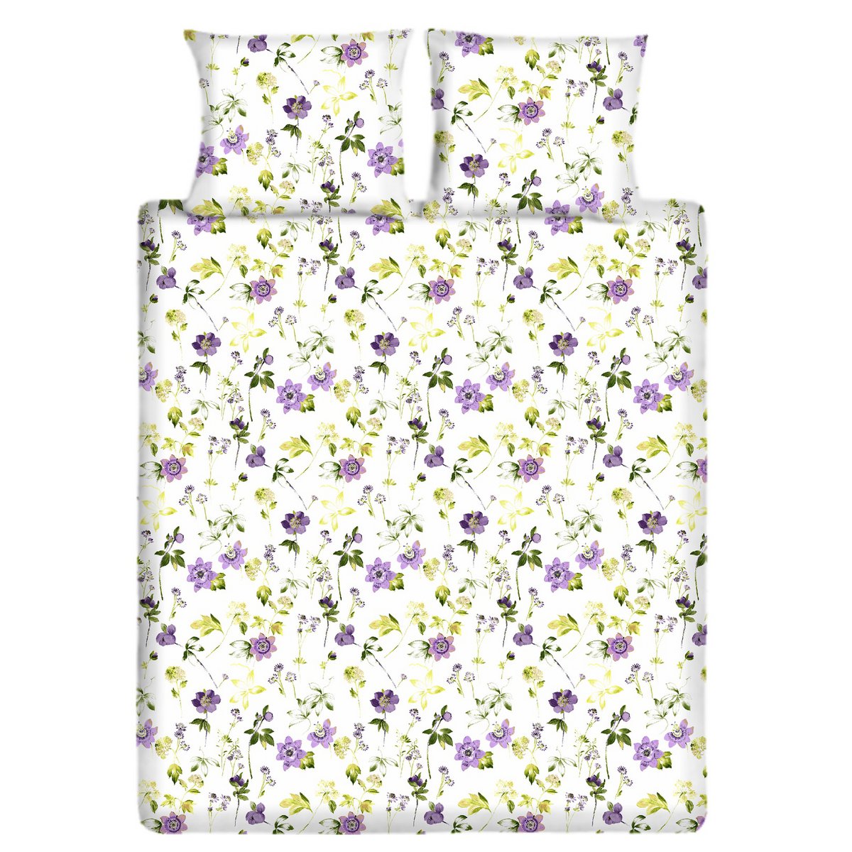 Housse de Couette 100% Coton - Fleur All-over