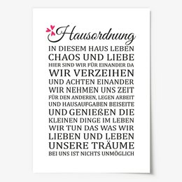 Poster: Hausordnung