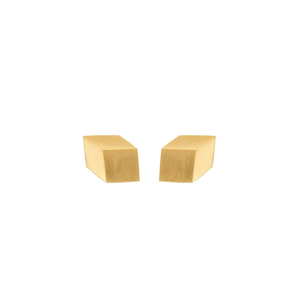 Boucles d'oreilles clips CUBE TROMPE L'OEIL
