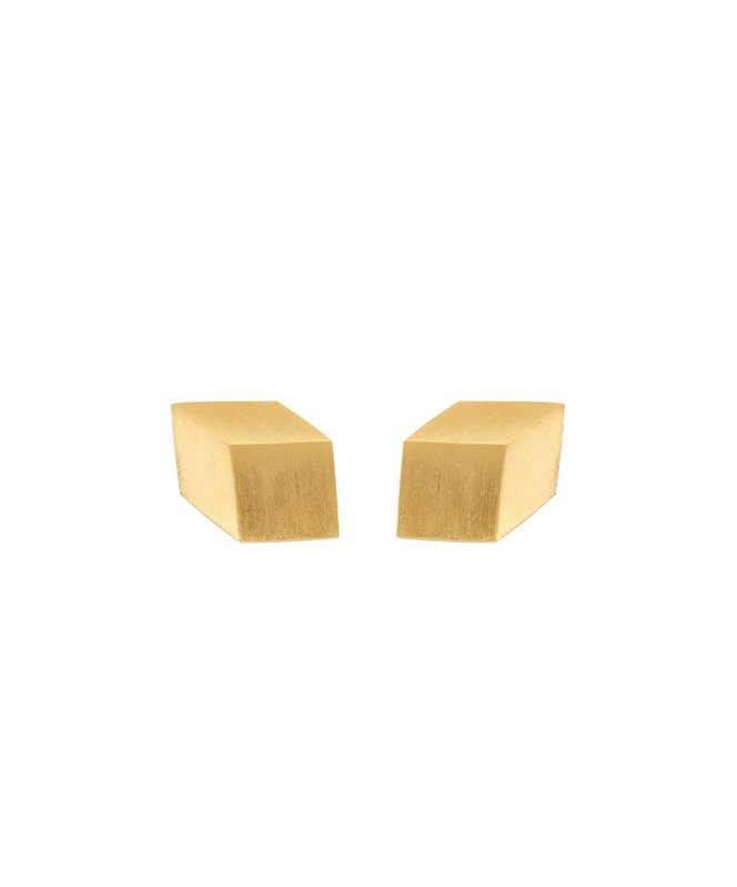 CUBE TROMPE L'OEIL clip-on earrings